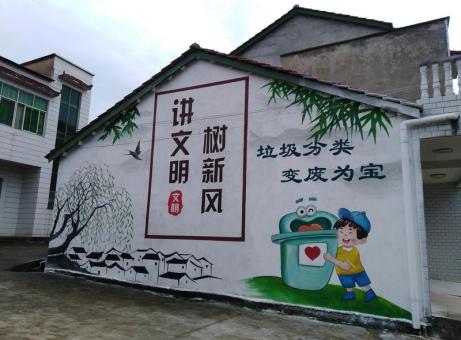  坡头墙绘是现在流行的墙体广告