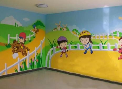  坡头幼儿园墙体彩绘制作流程及注意事项